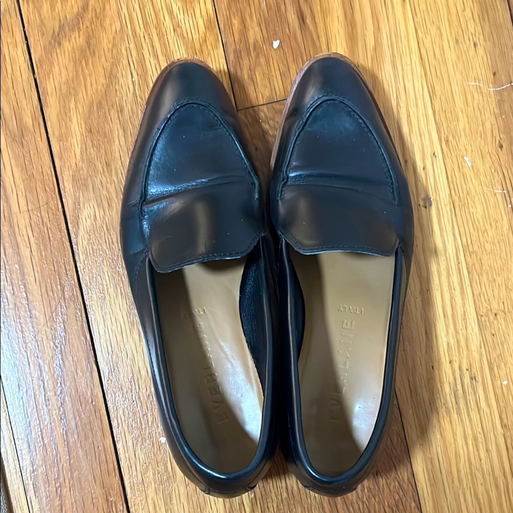 Everlane Black Leather Loafers